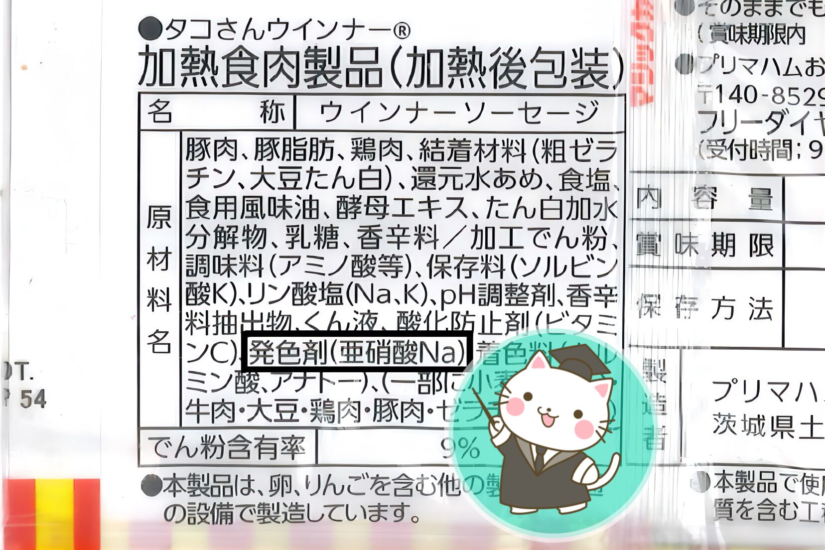 発色剤「亜硝酸ナトリウム」の危険性