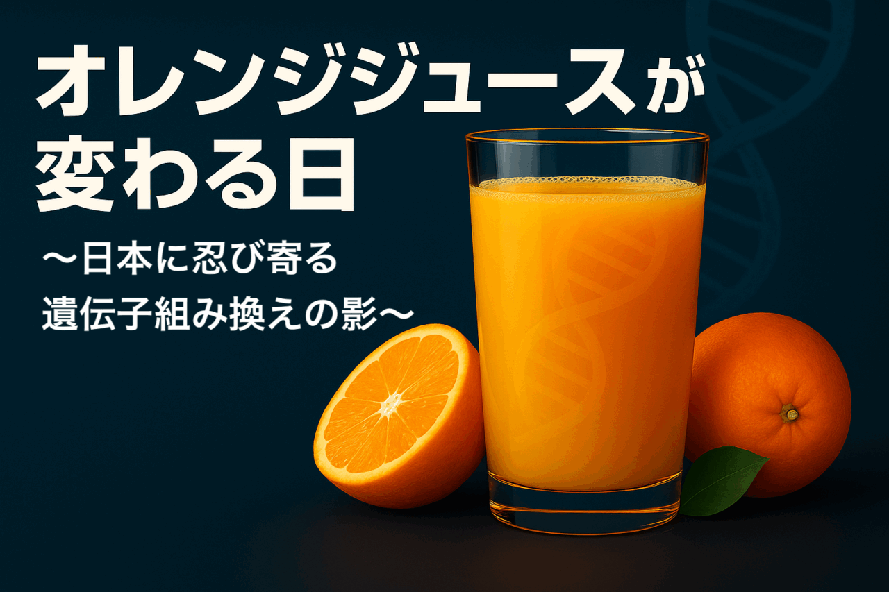 オレンジジュースが変わる日 〜日本に忍び寄る遺伝子組み換えの影〜